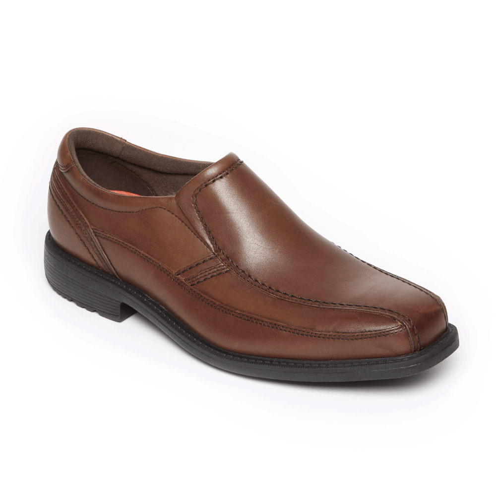 Rockport Slip-On For Mens Brown - Style Leader 2 Bike Toe - WC8601547